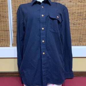 Muji Yak wool Men’s button down w/pocket - Navy